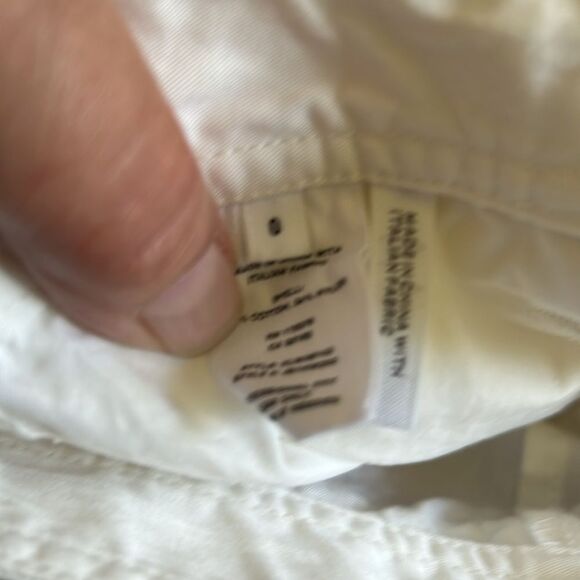 Helmut Lang White High Rise Flight Ankle Pants Womens Sz 0 30” W - Picture 10 of 10